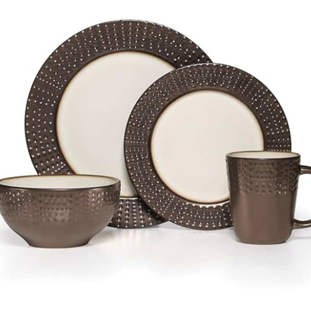 Mikasa Metropolitan 16-Piece Dinnerware Set, Service For 4